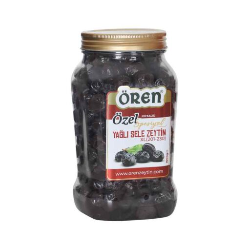 Ören-Özel Spesiyal Yağlı Siyah Sele Zeytin 1 Kg.