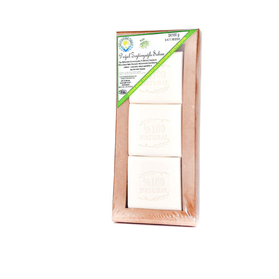 Kale Naturel 3'lü zeytinyağlı Sabun 300 gr