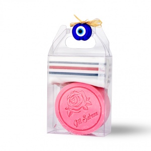 Kale Naturel Güllü-Zeytinyağlı Keseli Sabun 80 gr