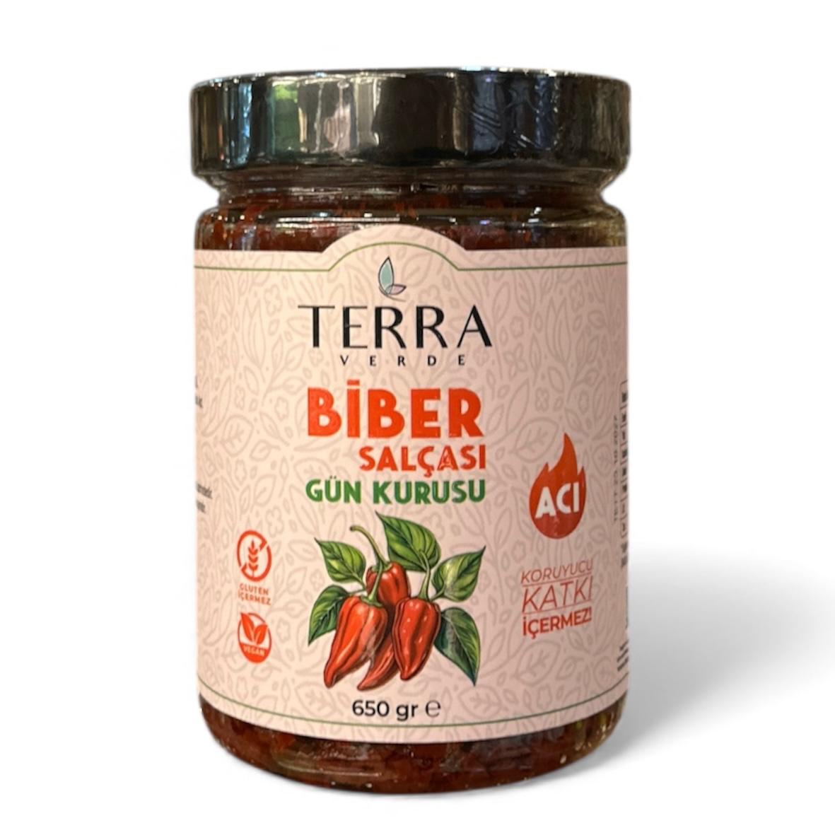 Terra-Verde Geleneksel Acı Biber Salçası 650 gr.